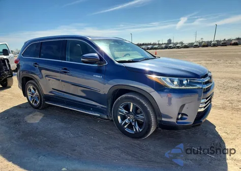 2019 Toyota Highlander Hybrid Limited z USA, uszkodzony, nr VIN 5TDDGRFH7KS061585